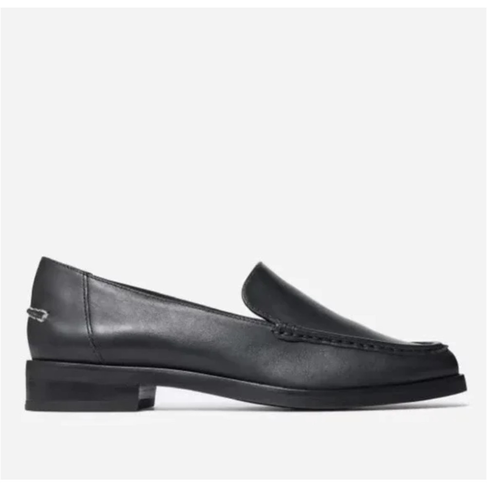 Everlane Modern Loafer 8 NWT Black Leather Flats Academia 90s Y2K Prep - Picture 2 of 8